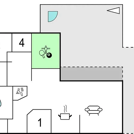Four-bedroom In Juelsminde Hébergement de vacances